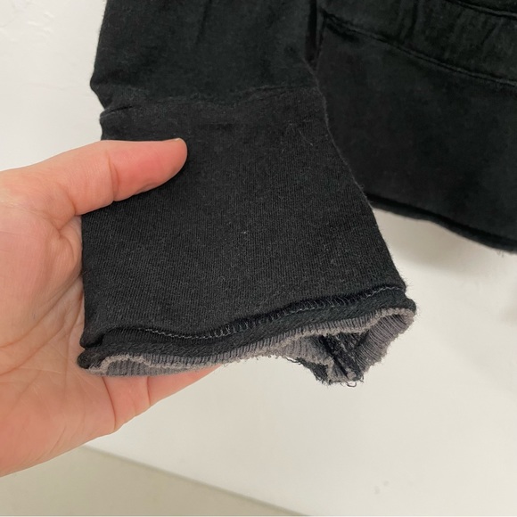 Alo Yoga Black Full Zip Raw Hedges Fitness Running Jacket XS - Picture 2 of 12